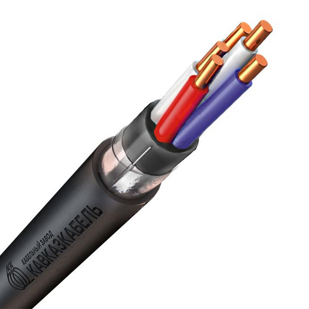 Кабель Кавказкабель КВВГЭнг(А)-LS 5х4 количество жил - 5, напряжение - 660 В, сечение - 4 мм2, материал изоляции - поливинилхлорид, цвет - черный