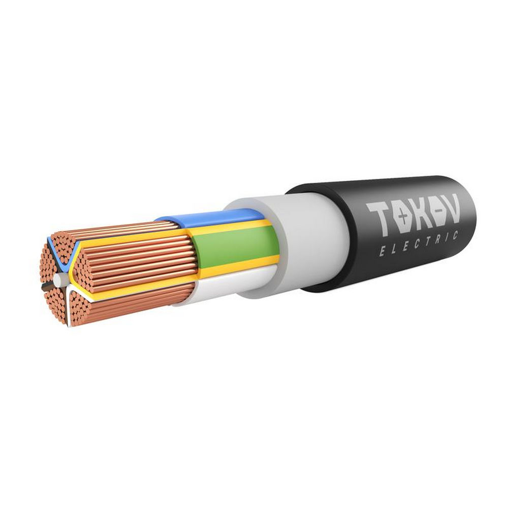 Кабель TOKOV ELECTRIC ВВГнг(А)-LS 4х185 МС (N) количество жил - 4, напряжение - 1000 В, сечение - 185 мм2, материал изоляции - поливинилхлорид, цвет - черный