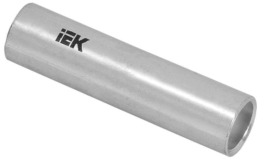 Гильза соединительная EKF ГМЛ-10 под опрессовку, материал - медь, сечение - 10 мм2, цвет - серый