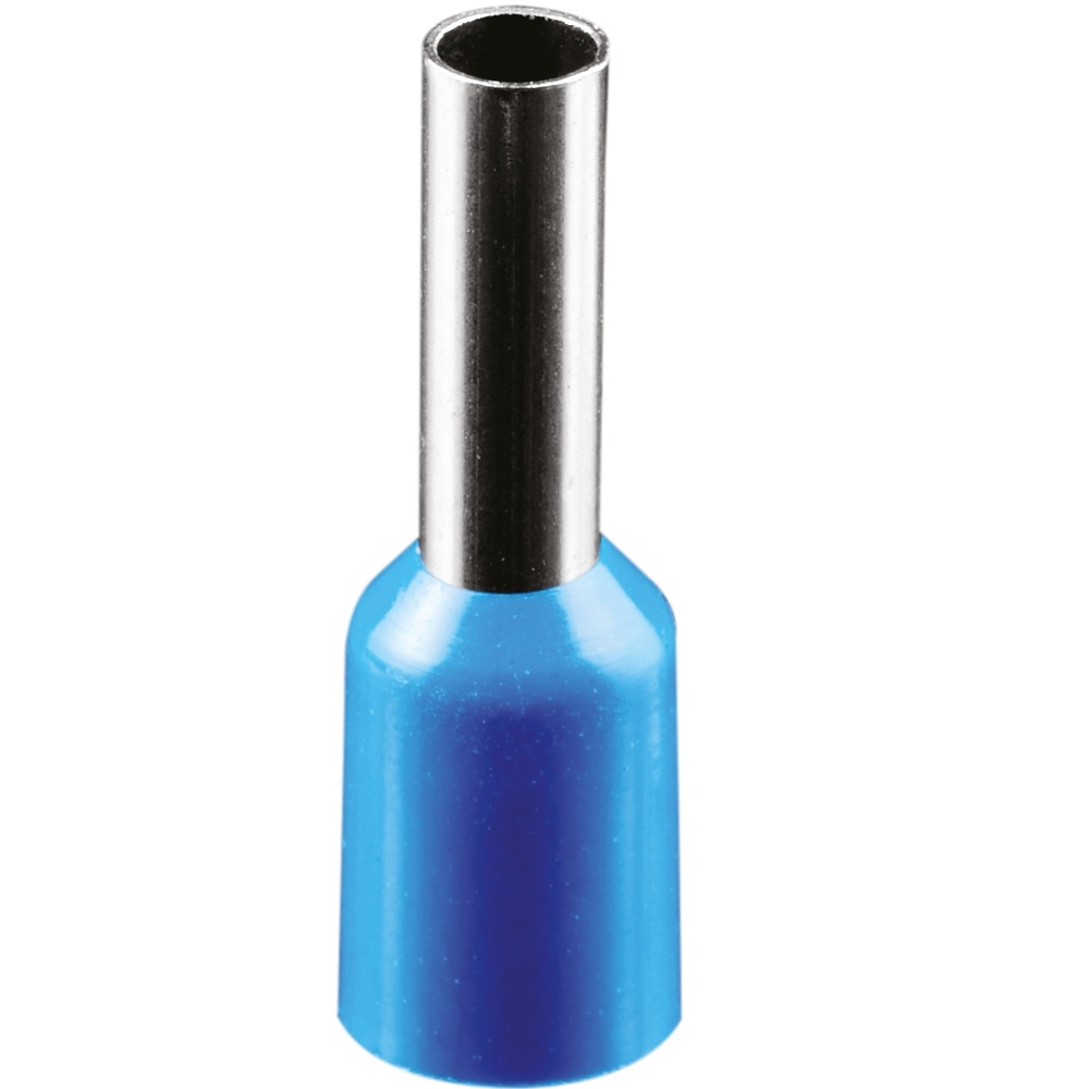 Наконечник-гильза втулочный NAVIGATOR NET изолированный, сечение 2.5 мм2, длина контакта 15.6 мм, материал - латунь, упаковка 10 шт, цвет - синий