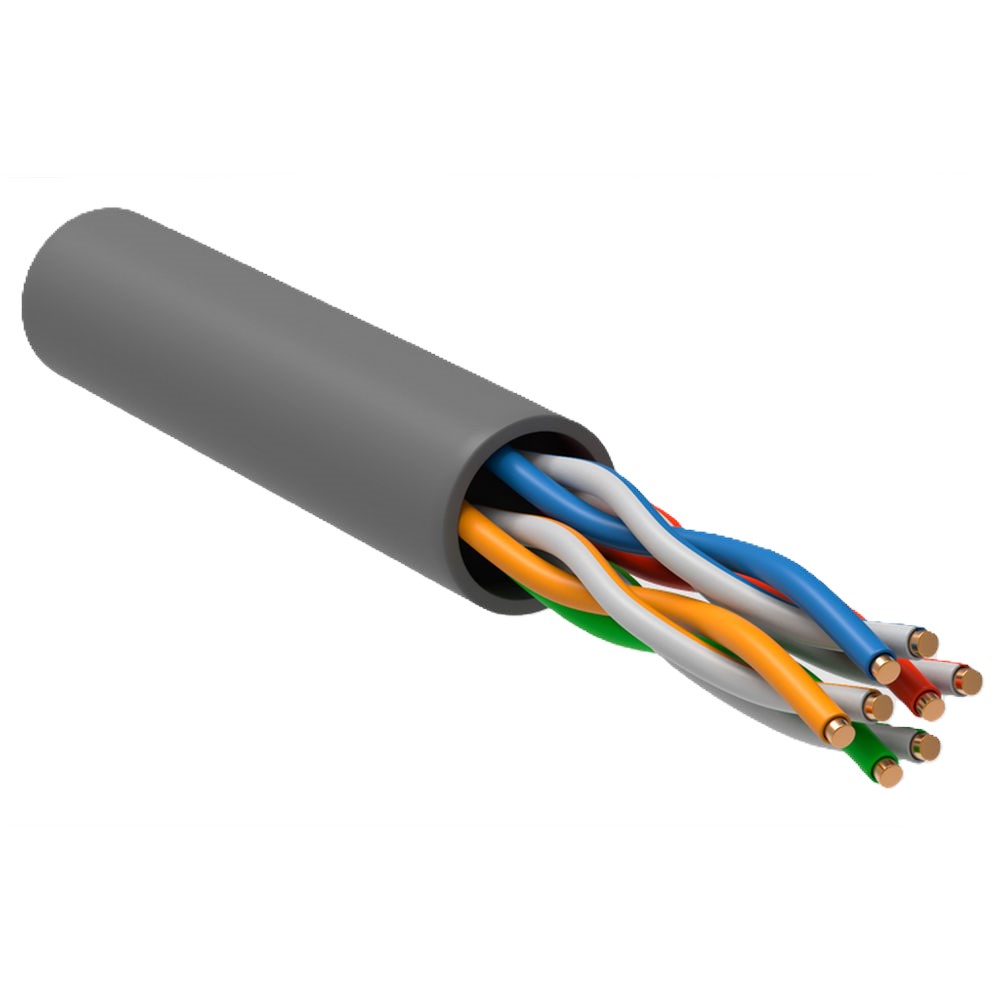 Витая пара GENERICA U/UTP 4x2x24AWG LSZH 305 м, категория - 5e, длина - 305 м, количество пар - 4, цвет - серый