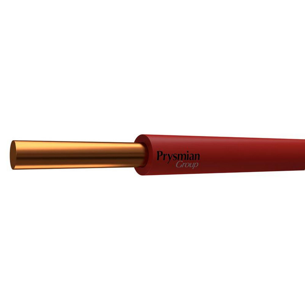 Провод РЭК-PRYSMIAN ПуВнг(А)-LS 1х4 К в бухте (м), количество жил - 1, напряжение - 450 В, сечение - 4 мм2, материал изоляции - поливинилхлорид, цвет - красный