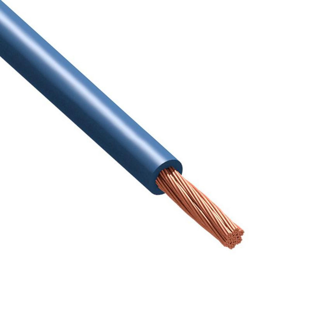 Провод Русский Свет ПуГВнг(А)-LS 1х1.5 С в бухте (м), количество жил - 1, напряжение - 750 В, сечение - 1,5 мм2, материал изоляции - поливинилхлорид, цвет - синий