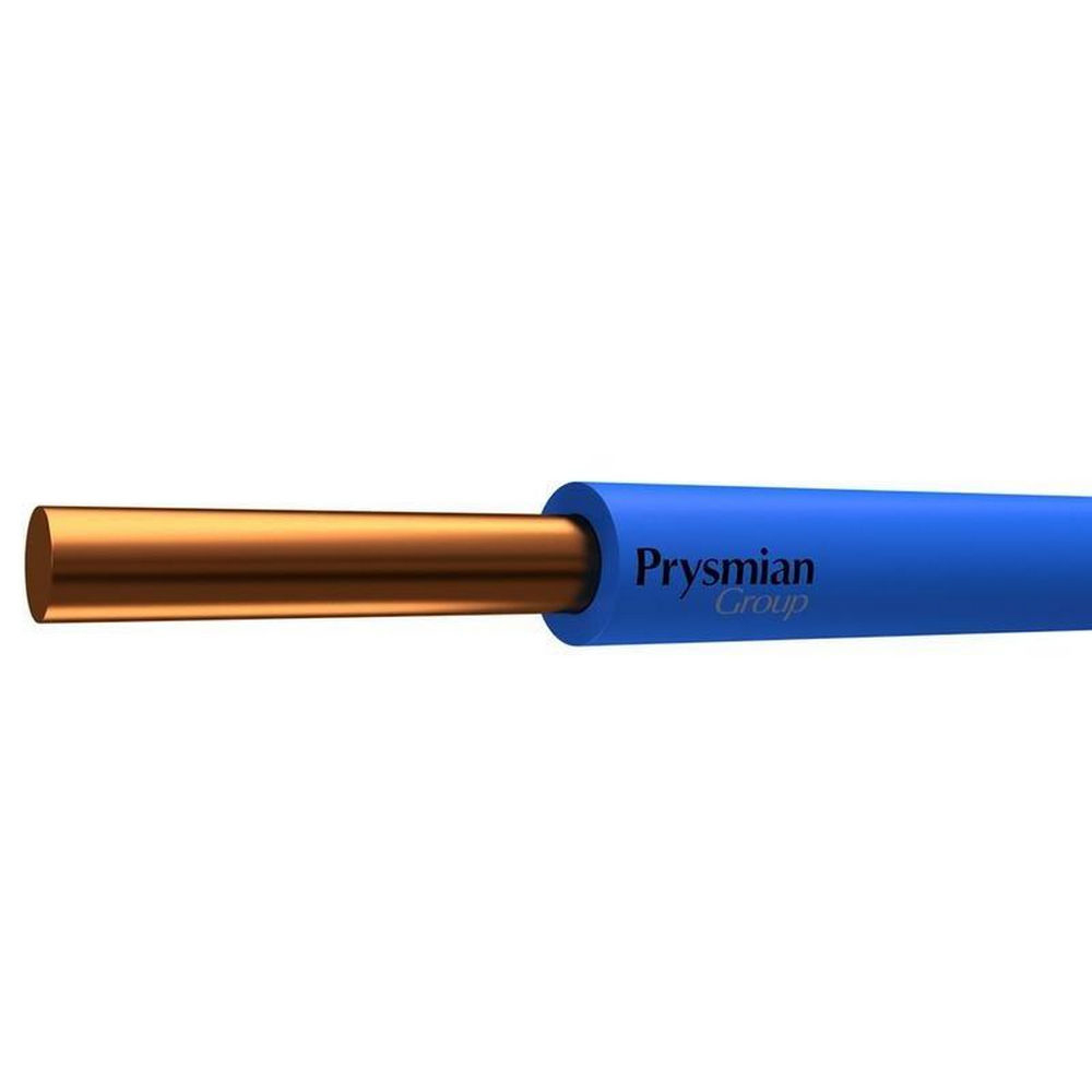 Провод РЭК-PRYSMIAN ПуВнг(А)-LS 1х2.5 С в бухте (м), количество жил - 1, напряжение - 450 В, сечение - 2,5 мм2, материал изоляции - поливинилхлорид, цвет - синий