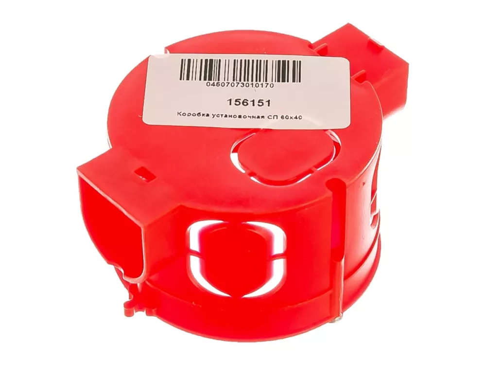 Коробка установочная HEGEL КУ110 64x42мм IP20, блочная, способ монтажа скрытый, цвет - красный