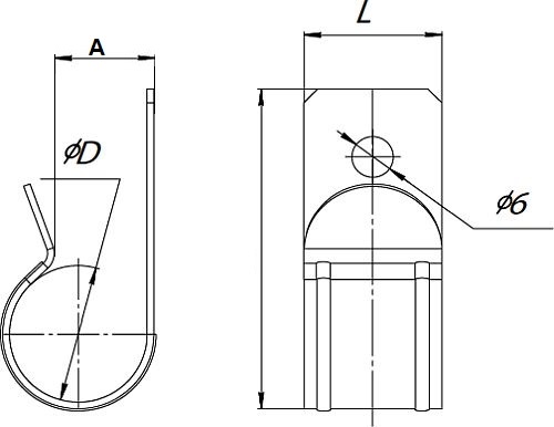 Зажим EKF MF-LINE под трубу 32 мм 1-5 мм, материал - сталь, покрытие - цинкованние по методу Сендзимира, цвет - светло-серый
