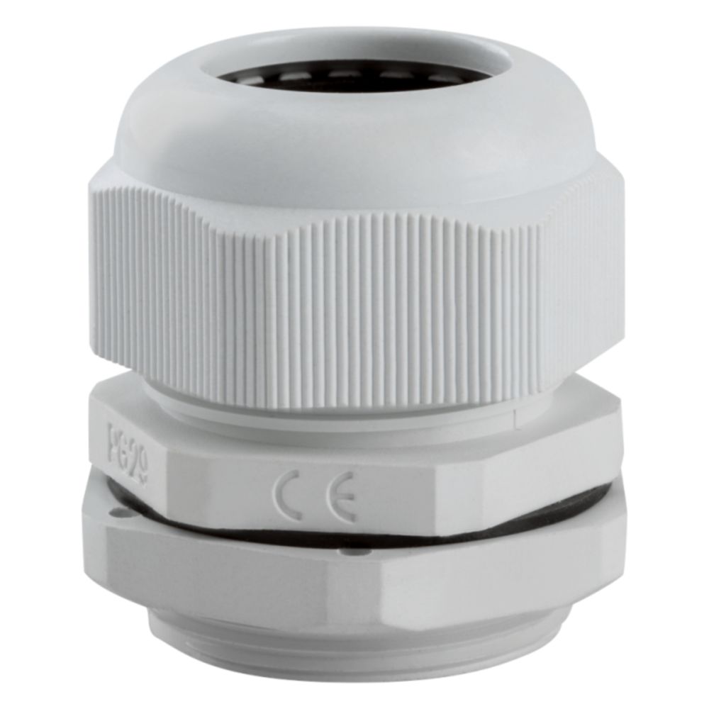Сальник КЭАЗ PG29 диаметр проводника 18-24 мм, IP54, материал - пластик, цвет - светло-серый