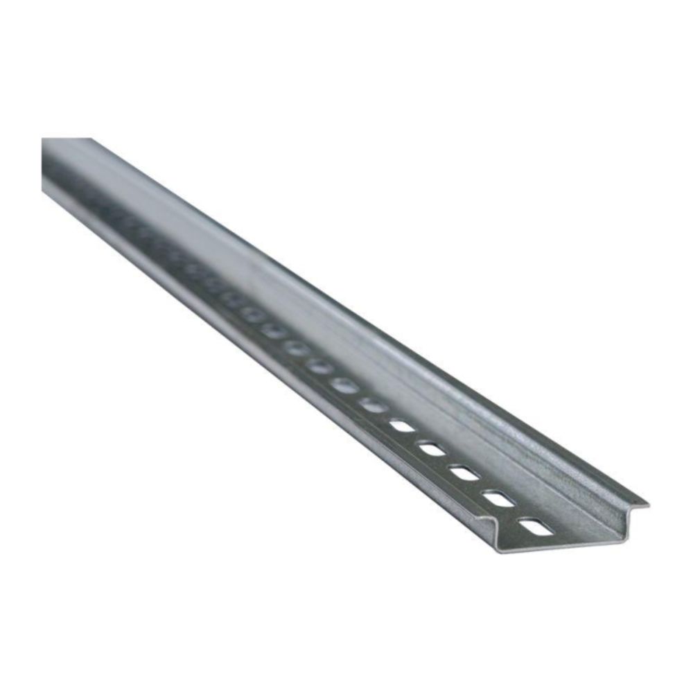 DIN-рейка КЭАЗ, L300, 0.8 мм, длина - 150-2000 мм, толщина - 0.8-1 мм, материал - сталь, покрытие - оцинкованная