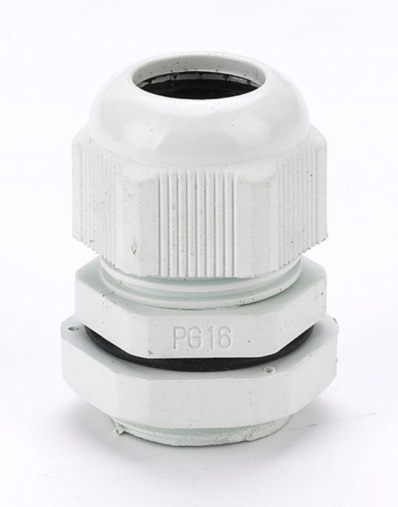 Сальник DEKraft PG16 диаметр кабеля 6-13 мм, IP55, материал - пластик, цвет - светло-серый