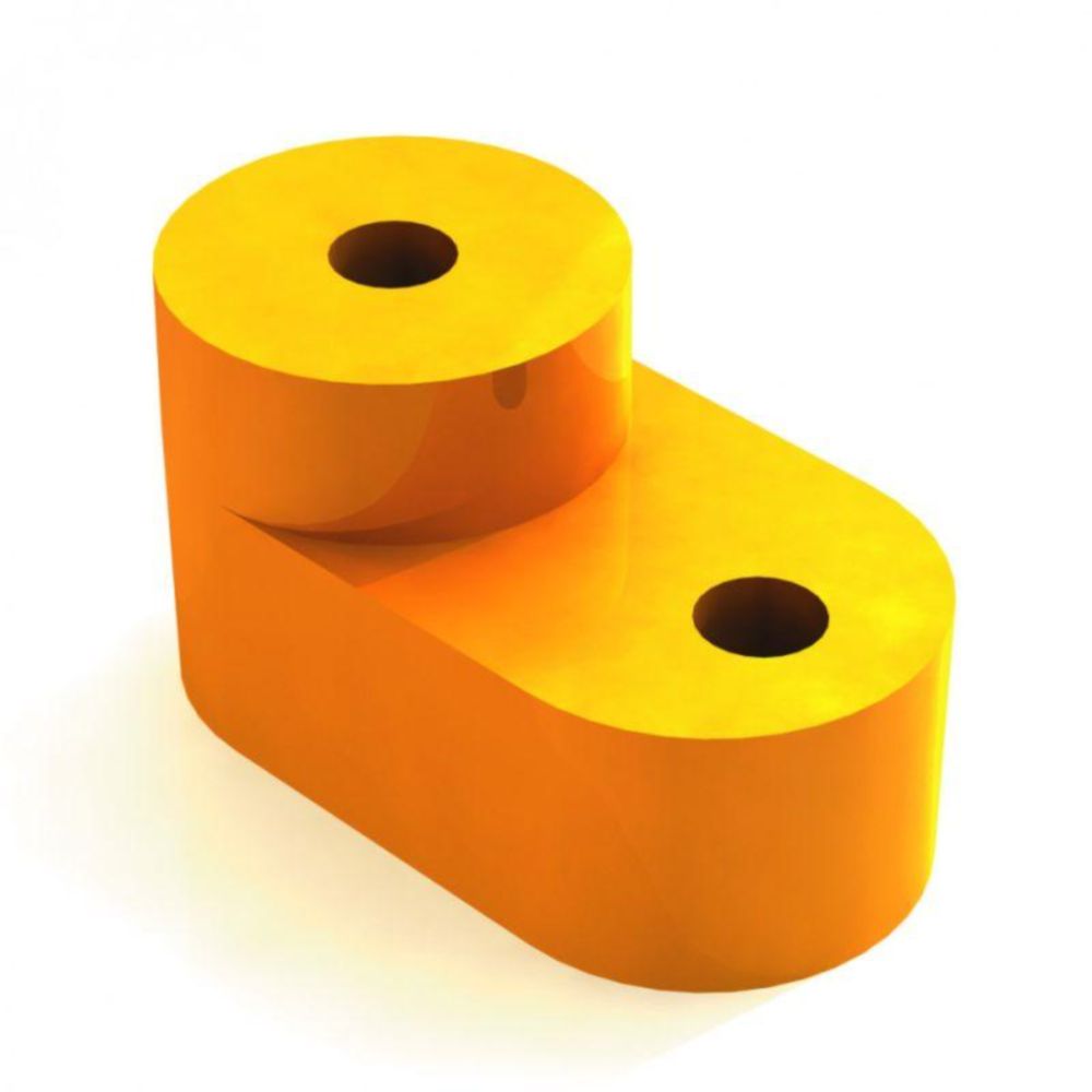 Изолятор угловой DEKraft, 14х15х28 мм, ширина - 14 мм, глубина - 15 мм, высота - 28 мм, цвет - желтый