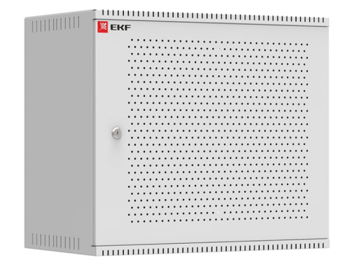 Шкафы телекоммуникационные EKF Astra ITB6PD 6U 600x350-650 настенные, разборные, глубина - 350-650 мм, рабочая высота - 6U, дверь - перфорированная