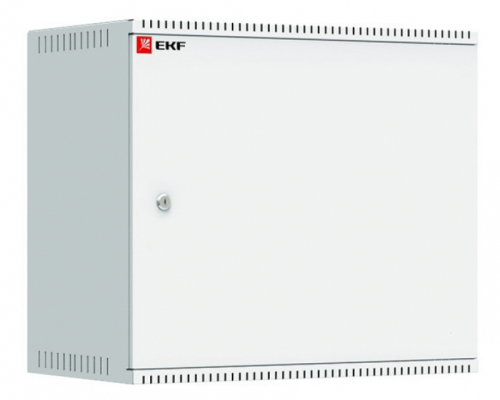 Шкафы телекоммуникационные EKF Astra ITB9M 9U 600x350-550 настенные, глубина - 350-550 мм, рабочая высота - 9U, дверь - металл