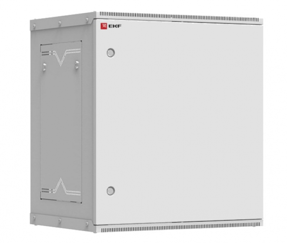 Шкаф телекоммуникационный EKF Astra ITB12MD 12U 600x450 настенный, разборный, глубина - 450 мм, рабочая высота - 12U, дверь - металл