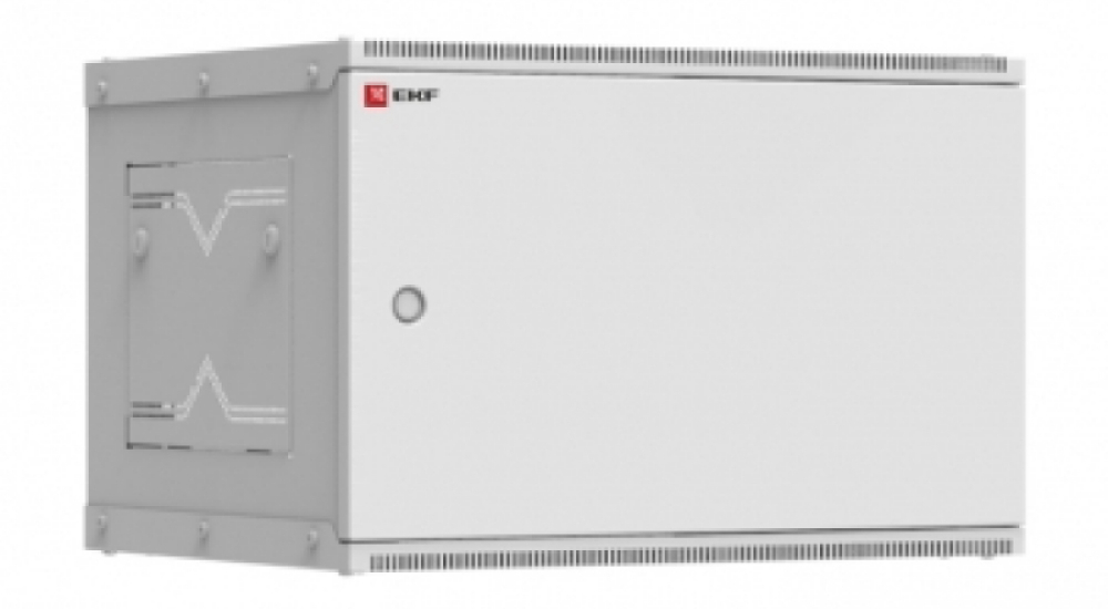 Шкаф телекоммуникационный EKF Astra ITB6MD 6U 600x650 настенный, разборный, глубина - 650 мм, рабочая высота - 6U, дверь - металл