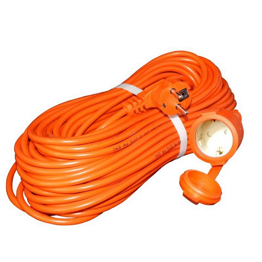 Удлинитель-шнур UNIVersal УШ-16, розетки - 1 шт, длина кабеля - 40 м, ток номинальный - 16 А, IP54, с заземлением, защитной крышкой