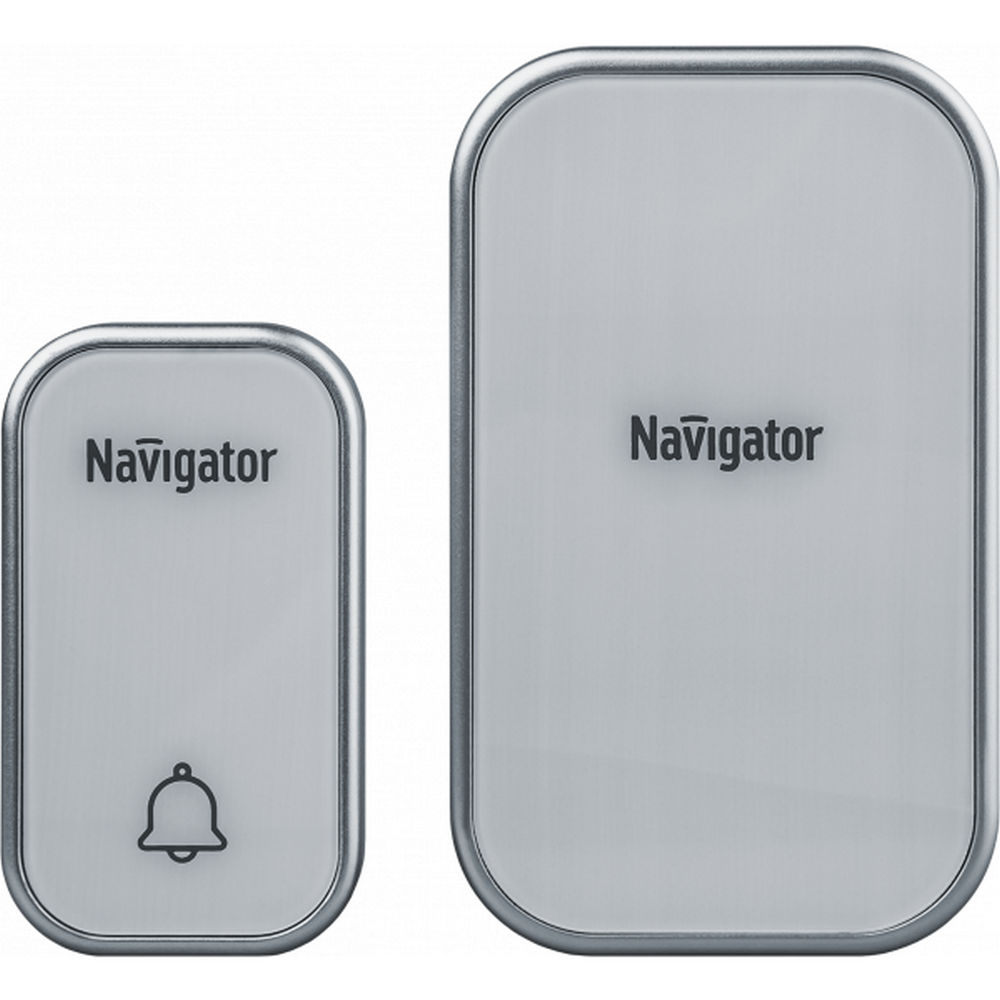 Звонок беспроводной NAVIGATOR NDB-D-AC03-1V1-WH IP20, корпус - пластик