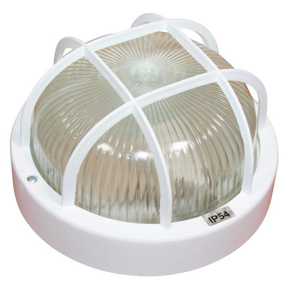 Светильник под лампу Элетех Банник 190x190x105 мм, накладной, цоколь - E27, материал корпуса - пластик, цвет - белый