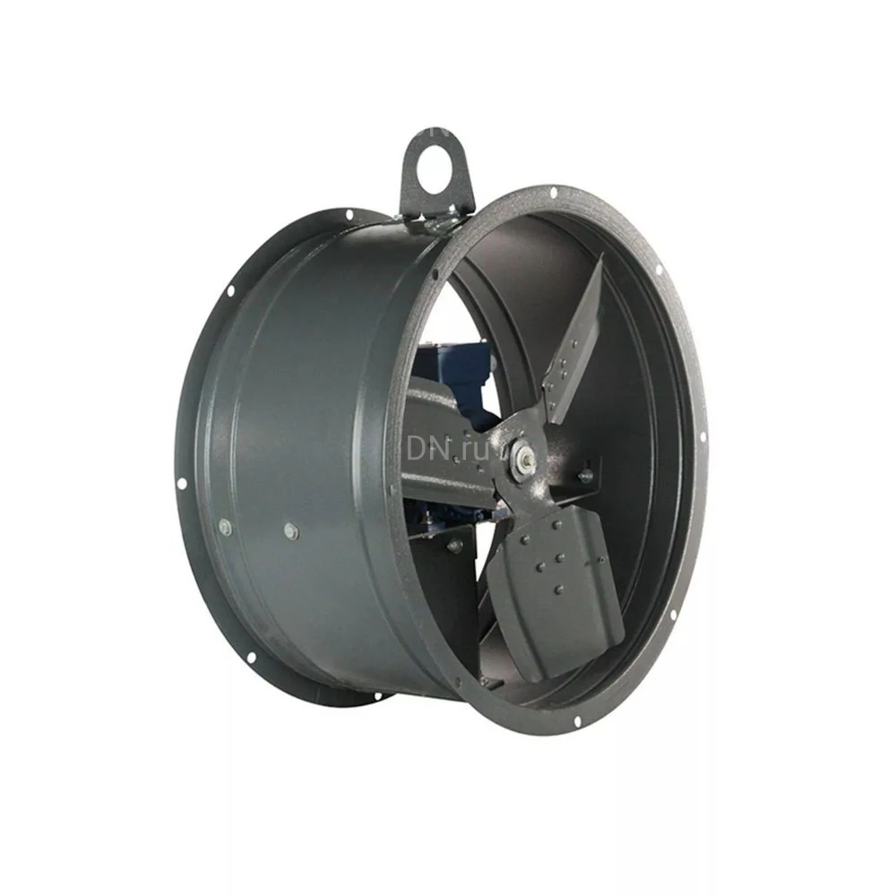 Вентилятор осевой Элком ВО 06-300 № 3.15 с двигателем, мощность - 0.18кВт, 1500об/мин, корпус - углеродистая сталь, 380В