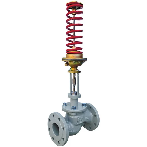 Регуляторы давления после себя Энерготехномаш УРРД-НО-РД Ду15-150 Ру25 фланцевые, Kvу - 4-160м3/ч, Tmax до 350°С, уплотнение - PTFE, корпус - сталь 25Л, с мембранным приводом 0.1-0.6МПа