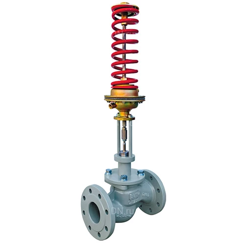 Регуляторы давления после себя Энерготехномаш УРРД-НО-РД Ду15-150 Ру25 фланцевые, Kvу - 0.25-320м3/ч, Tmax 350°С, уплотнение - графит ТРГ, корпус - сталь 25Л, с мембранным приводом 0.3-1.2МПа