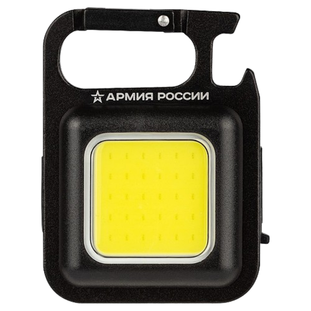 Фонарик-брелок светодиодный ЭРА АРМИЯ РОССИИ BA-501 для ключей, аккумуляторный, цвет- черный