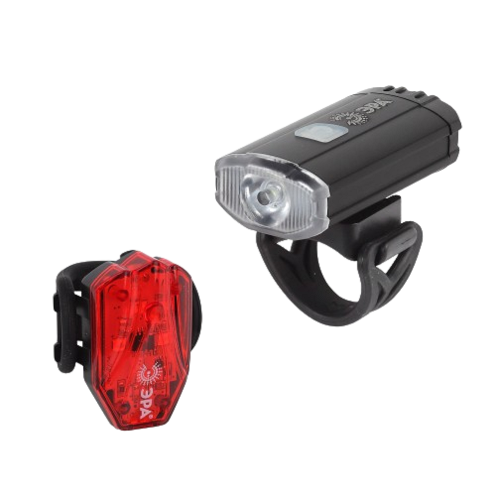 Фонарь велосипедный светодиодный ЭРА VA-801 2 в 1 800mA/ч, аккумуляторный, передний, CREE XPG + подсветка пушлайт SMD, micro USB