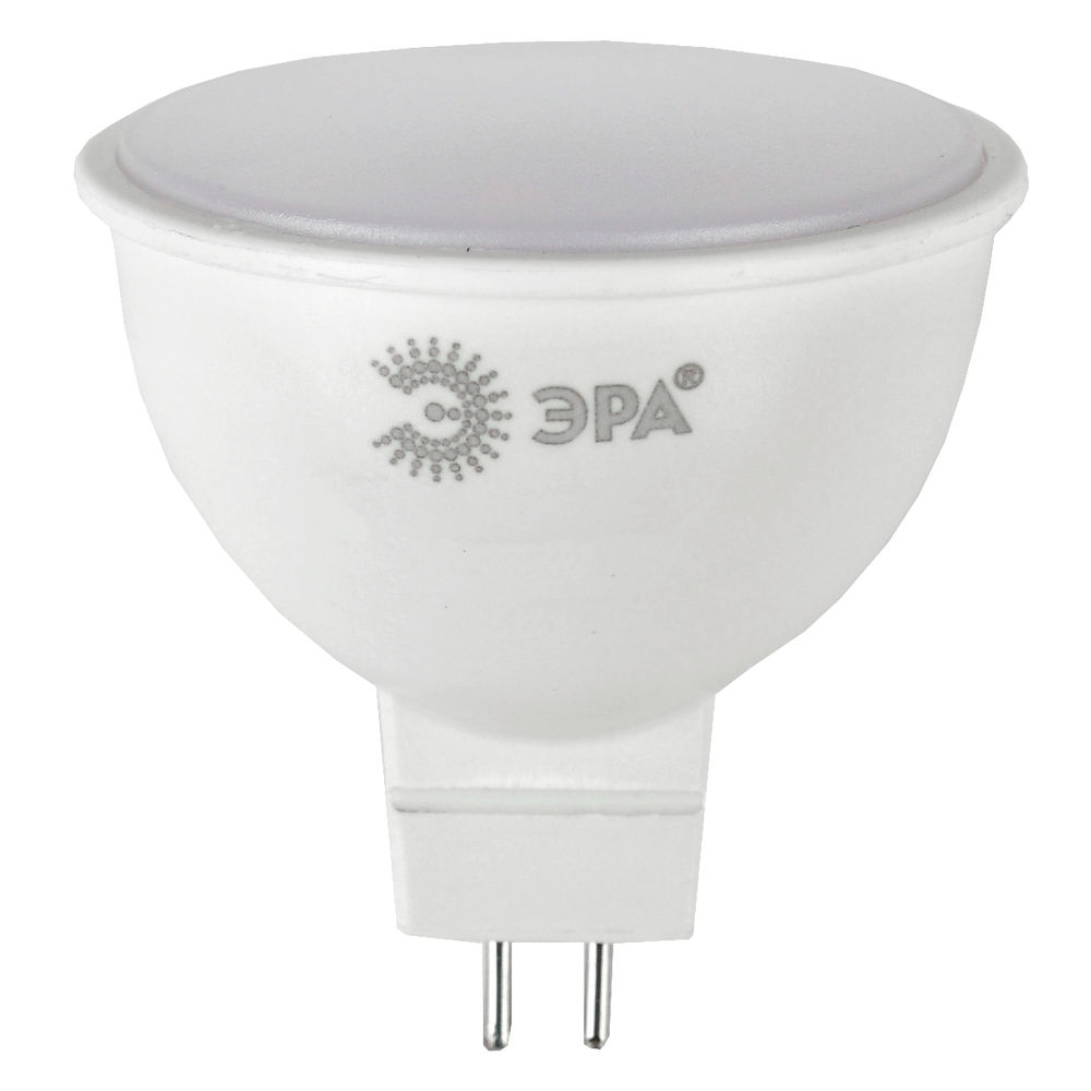 Лампа светодиодная ЭРА LED MR16 GU5.3 Софит 50 мм, мощность - 12 Вт, цоколь - GU5.3, световой поток - 960 лм, цветовая температура - 6000K, цвет свечения - холодный, форма - софит