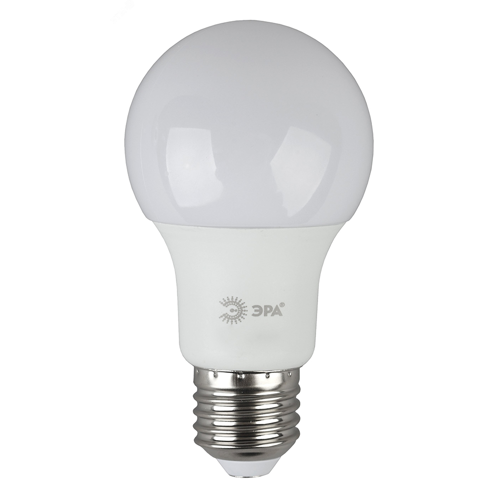 Лампа светодиодная ЭРА STD A60 60 мм мощность - 9 Вт, цоколь - E27, световой поток - 720 лм, цветовая температура - 4000 К, нейтральный белый, форма  - грушевидная