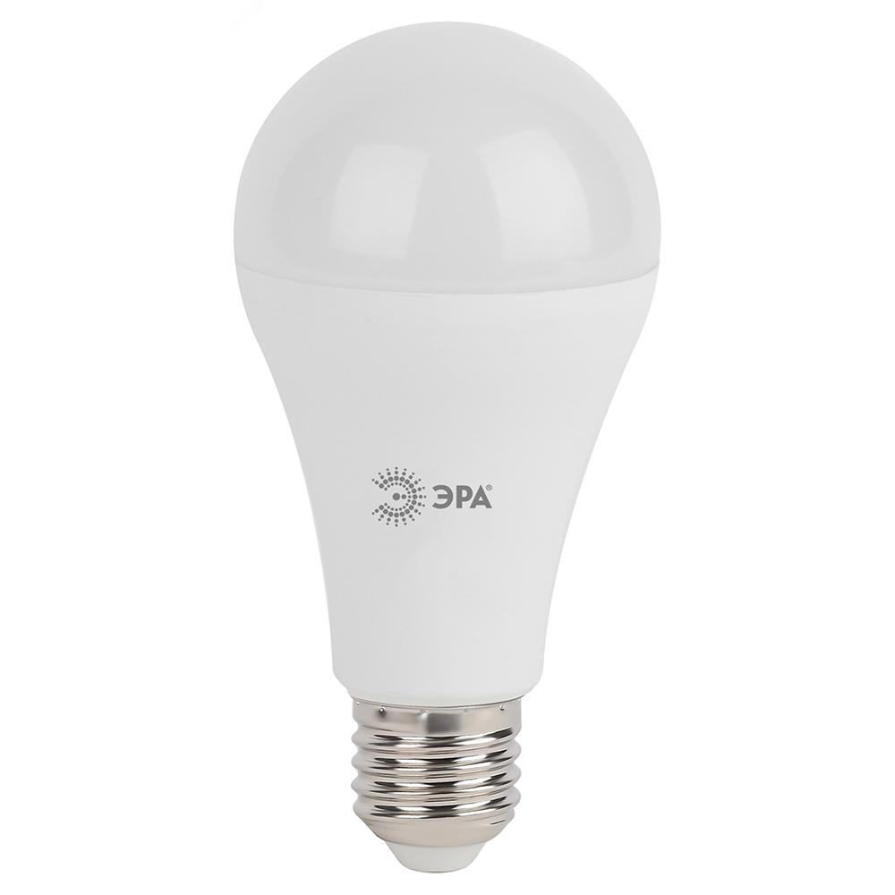 Лампа светодиодная ЭРА STD A65 65 мм мощность - 30 Вт, цоколь - E27, световой поток - 2400 лм, цветовая температура - 4000 К, нейтральный белый, форма  - грушевидная