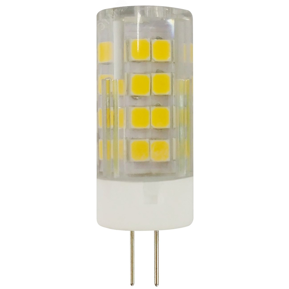 Лампа светодиодная ЭРА STD JC-220V 16 мм мощность - 7 Вт, цоколь - G4, световой поток - 560 лм, цветовая температура - 2700 К, теплый белый, форма  - капсульная