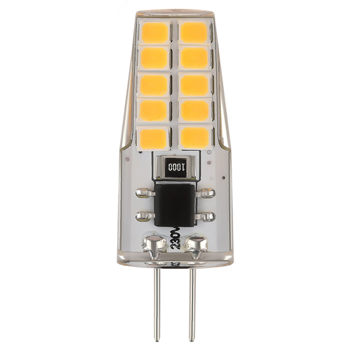 Лампы светодиодные ЭРА STD JCD SLC 13 мм мощность - 2.5 Вт, цоколь - G4, световой поток - 200 лм, цветовая температура - 2700-4000 К, форма  - капсульная