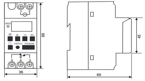 Таймер ЭРА PRO ТЭ-15 NO-903-40 ток- 16А, цифровой, 220В, на DIN-рейку