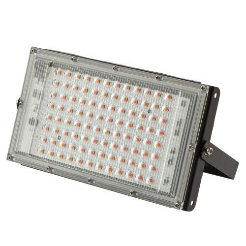 Прожекторы светодиодные ЭРА FITO-80W-RB-LED-Y для растений красно-синего спектра, мощность - 80 Вт, тип лампы - светодиодная LED, материал корпуса - сталь