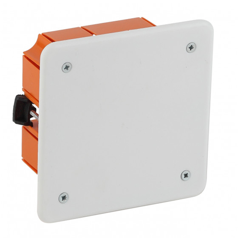 Коробка распаячная ЭРА KRP для скрытой установки, 120х92х45 мм, IP20, для полых стен, с пластиковыми лапками, саморезы в комплекте, корпус - полипропилен, цвет - оранжево-белый