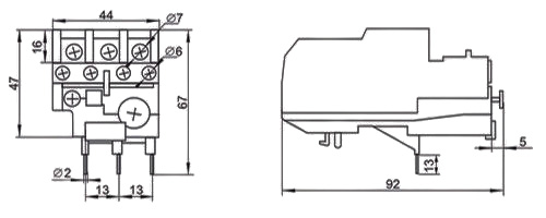 Реле электротепловое ЭРА PRO РТИ-1307 DRT10-D016-D025-E номинальный ток - 1.6-2.5А, 1NO+1NC