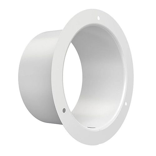 Соединители Эра ФМ D100-150 для присоединения гибких воздуховодов к поверхности, материал корпуса – эмалированная сталь, цвет – белый