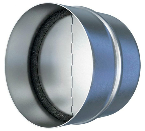 Соединители ERA PRO D100-315 круглые, стальные из оцинкованной стали с защитой от обратной тяги для соединения воздуховодов