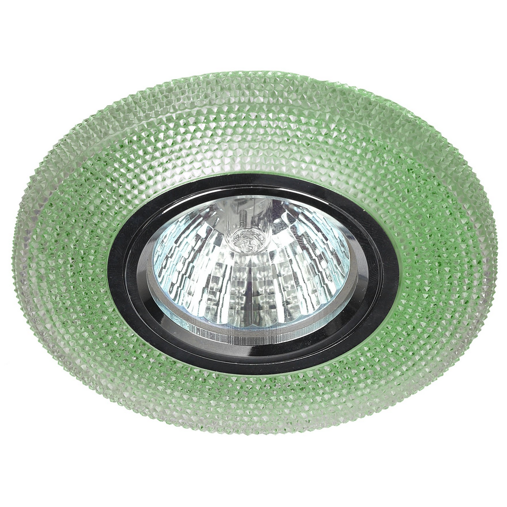 Светильник cо светодиодной подсветкой ЭРА DK LD1 GR 50 Вт, точечный, цоколь GU5.3, декоративный, цветовая температура - 4000 K, IP20, цвет - зеленый