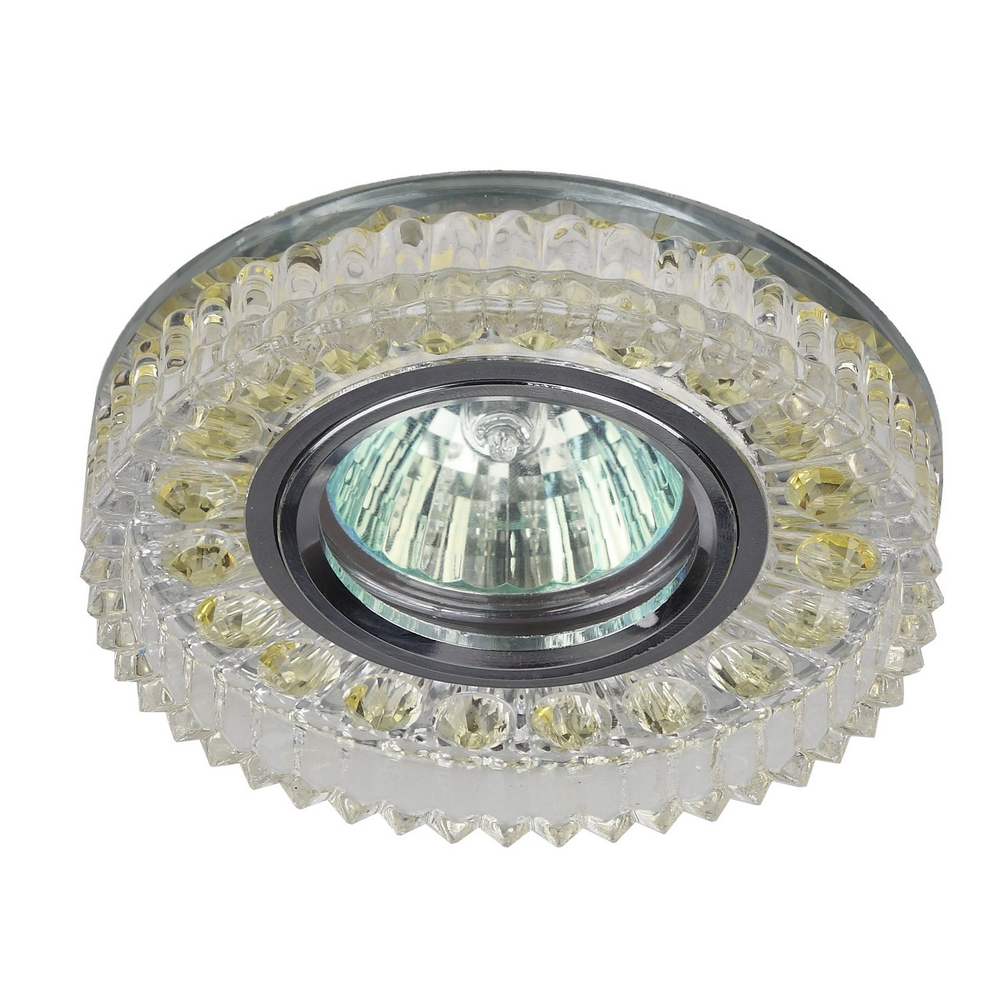 Светильник cо светодиодной подсветкой ЭРА DK LD14 SL/WH 50 Вт, точечный, цоколь GU5.3, тип лампы - MR16, декоративный, IP20, цвет светильника - прозрачный
