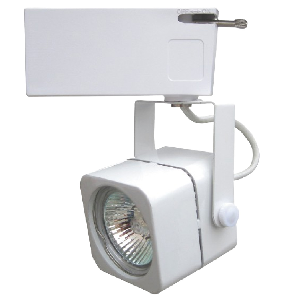 Светильник трековый однофазный ЭРА TR10-GU10 WH (50/450) под лампу MR16, цвет - белый