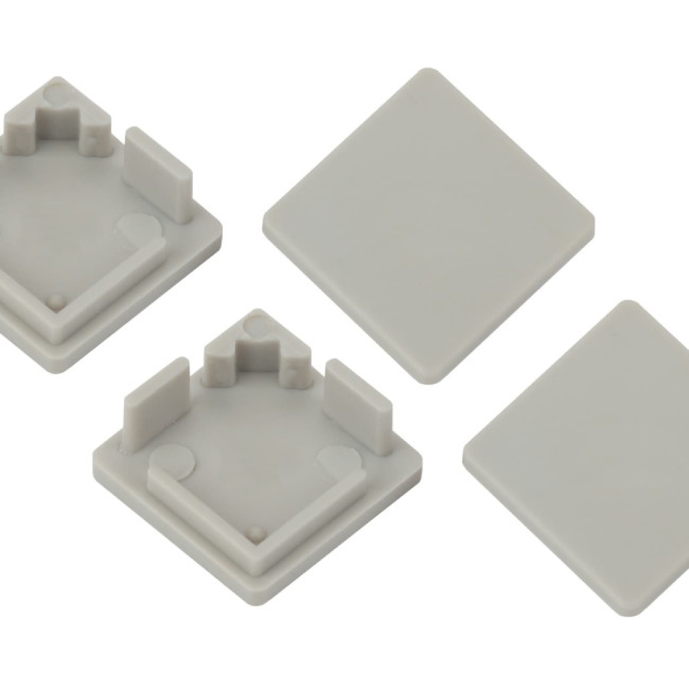 Набор заглушек для профиля ЭРА CAB251 материал - пластик, глухие, цвет - белый, упак. 4 шт.