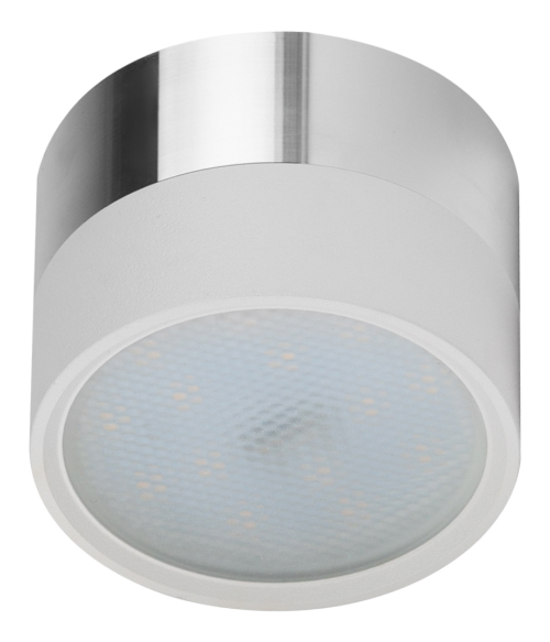 Светильники настенно-потолочные ЭРА OL7 декоративные под лампу до 12 Вт, цоколь - GX53, тип лампы - светодиодная LED, материал корпуса - алюминий