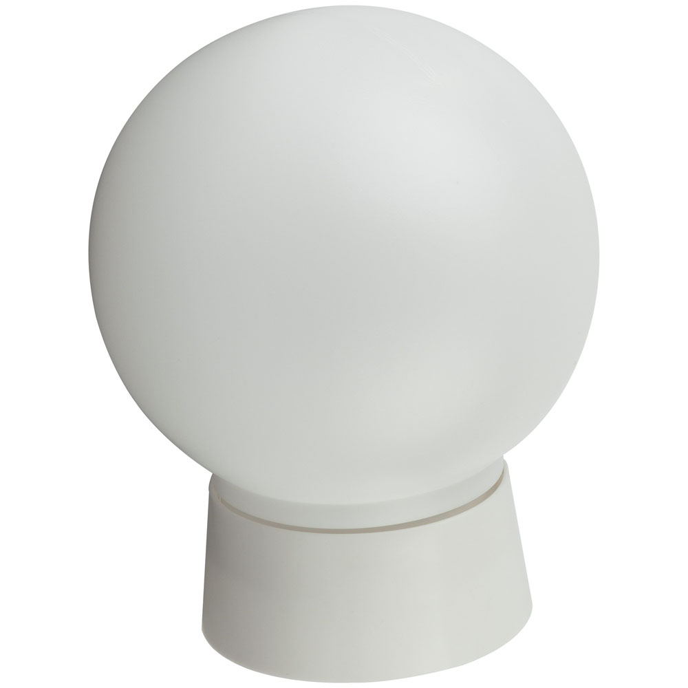 Светильник ЭРА НБП 01-60-004 Гранат ПЭ, для ЖКХ, цоколь E27, под лампу до 60 Вт, с прямым основанием, шарообразный, цвет - белый