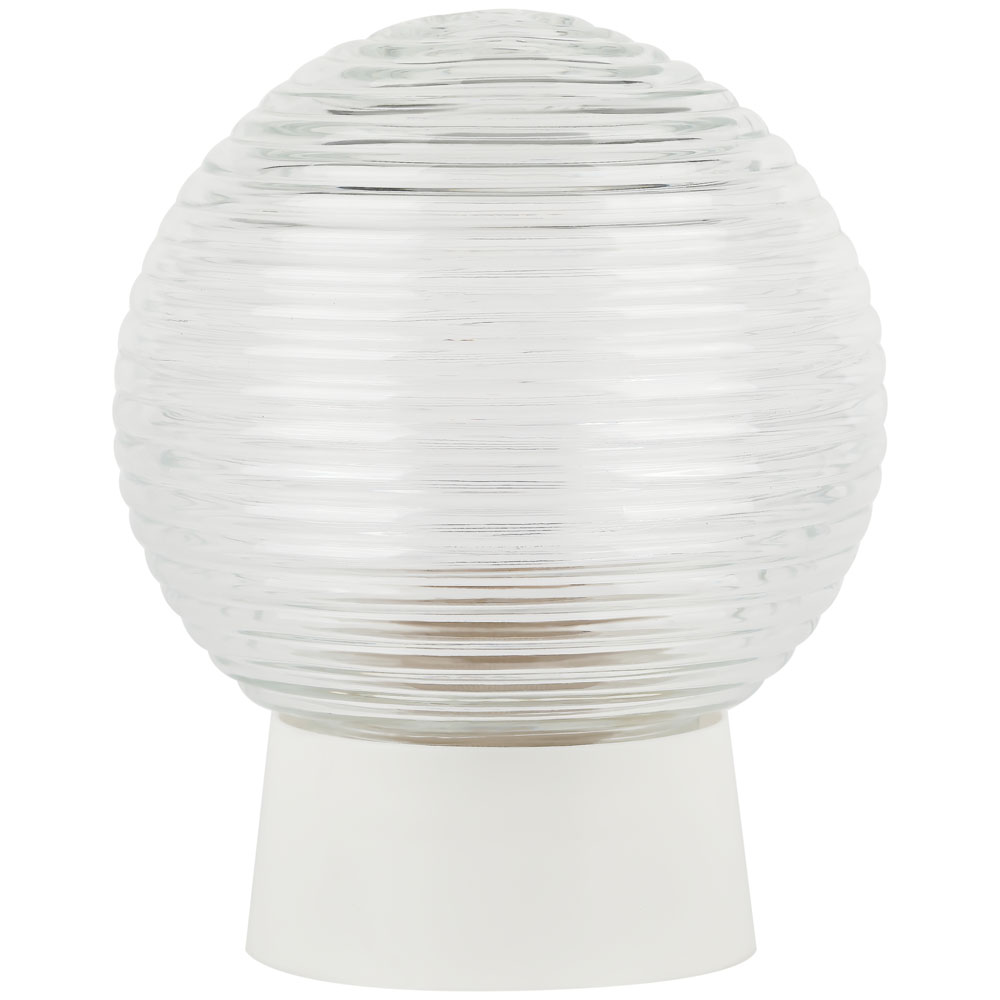 Светильник ЭРА НБП 01-60-004 Гранат стекло, для ЖКХ, цоколь E27, под лампу до 60 Вт, с прямым основанием, шарообразный