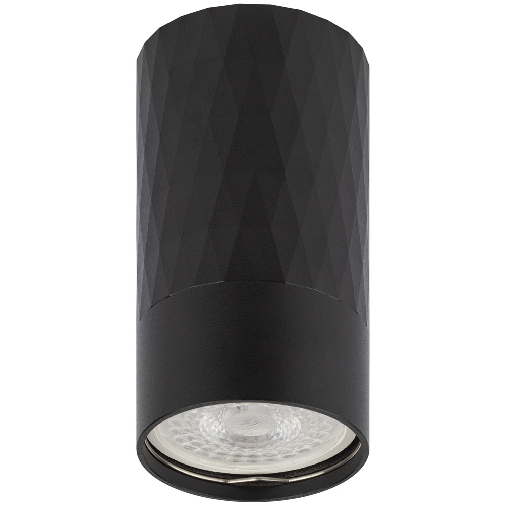 Светильник настенно-потолочный ЭРА OL31, цоколь GU10, под лампу MR16 до 12 Вт, цвет - черный