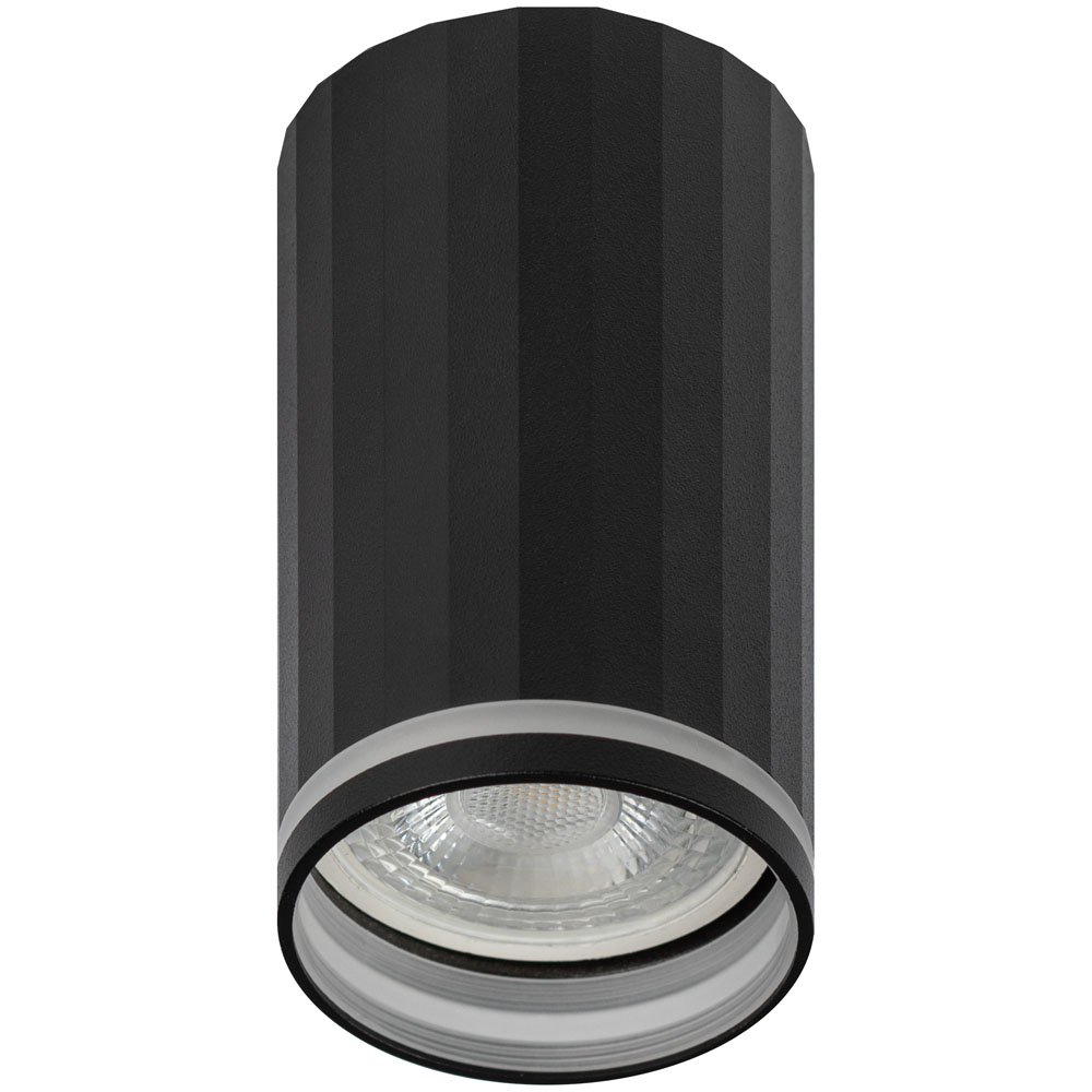 Светильник настенно-потолочный ЭРА OL42, цоколь GU10, под лампу MR16 до 12 Вт, цвет - черный