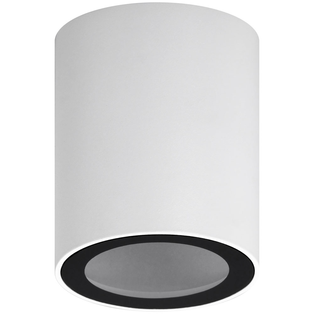 Светильник настенно-потолочный ЭРА OL48, цоколь GU10, под лампу MR16 до 12 Вт, цвет - черный/белый