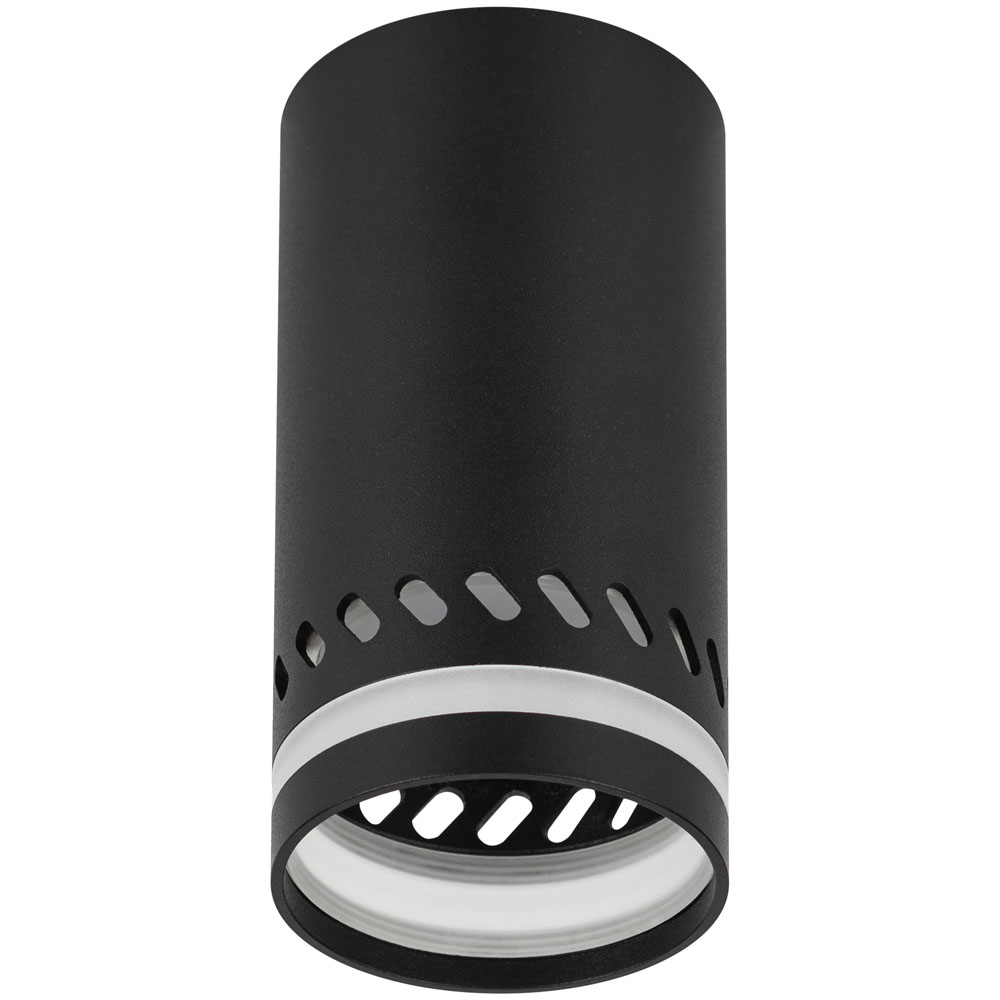 Светильник настенно-потолочный ЭРА OL50, цоколь GU10, под лампу MR16 до 12 Вт, цвет - черный
