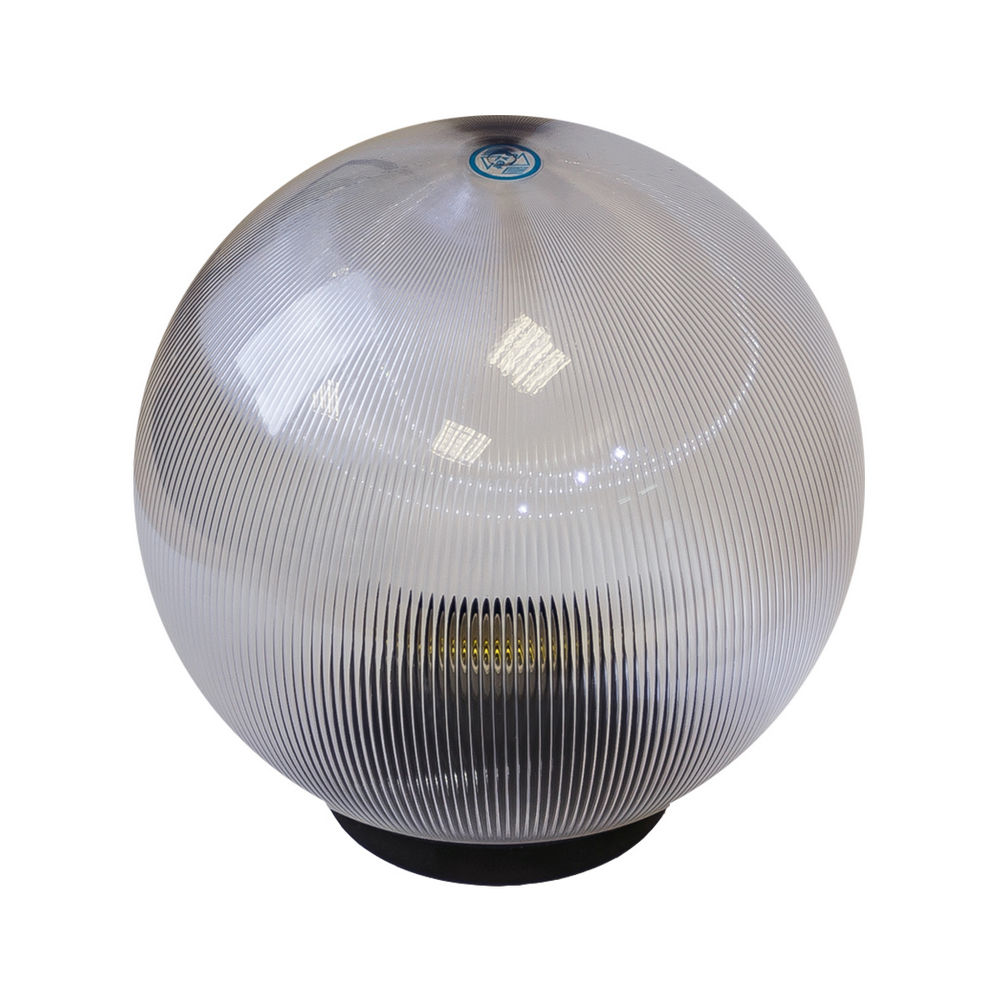 Светильник садово-парковый ЭРА НТУ 02-100 300x300x300 мм, 100 Вт, на опору, цоколь E27, под ЛН лампу, IP44, форма – шар, рассеиватель - прозрачный