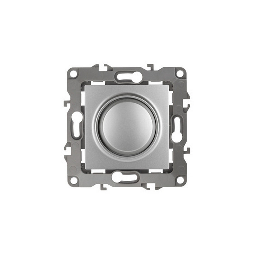 Светорегулятор поворотно-нажимной ЭРА 12-4101-03 400Вт IP20, материал корпуса - поликарбонат, цвет - алюминий